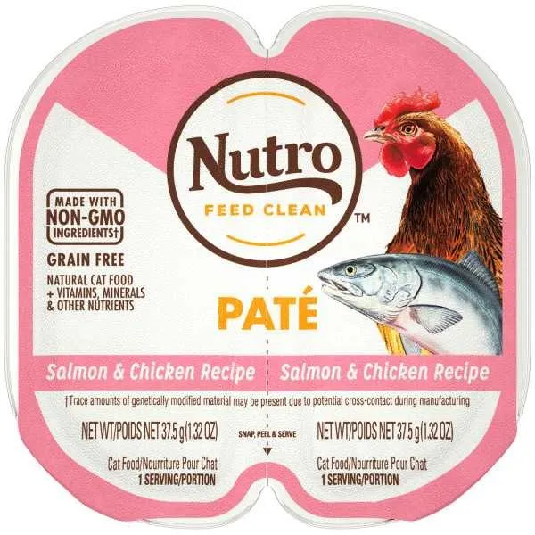 24/2.65 oz. Nutro Perfect Portions Salmon & Chicken - Food